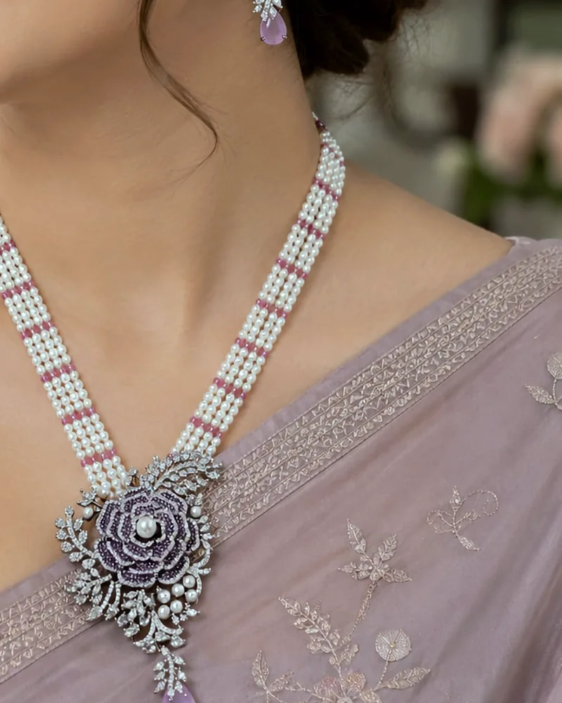 Noorjahan Pearl & Rose Long Set