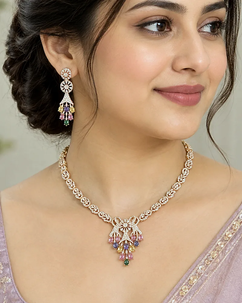 Dilkash Necklace Set — second view